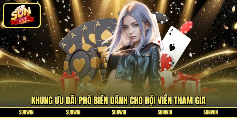 Khung ưu đãi phổ biến dành cho hội viên tham gia